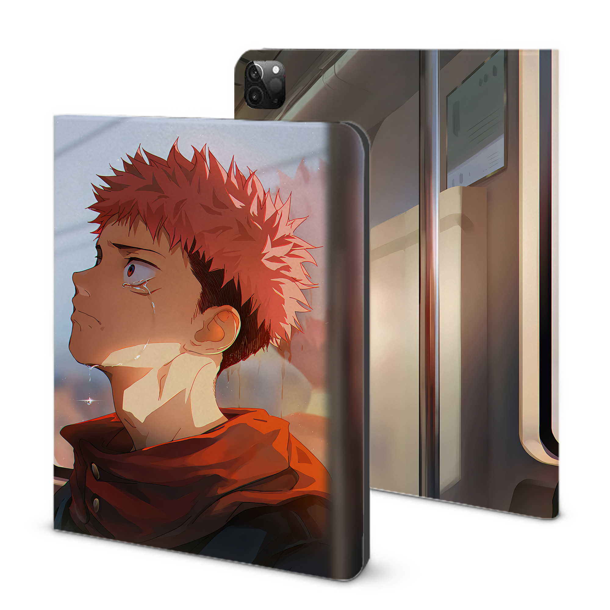 （画像用） 呪術廻戦 Jujutsu Kaisen IPadケース ペンホルダー付き ブックスタイルデザイン